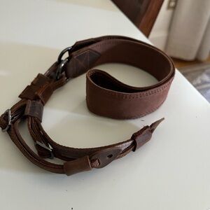 Brown Leather Camera Strap